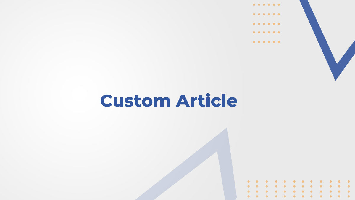 Custom Article